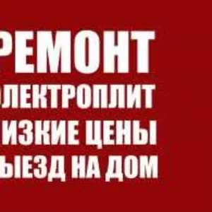 ремонт электрических плит, газовых плит. Варочных поверхностей 