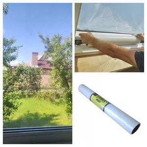Плівка самоклеюча захисна прозора (для вікон) 12 м² RULON