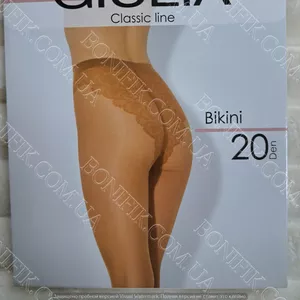 Жіночі колготки з ажурними трусиками BIKINI 20 DEN