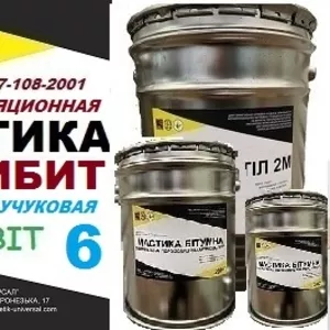 Бутилкаучуковая мастика ПОЛИБИТ Ecobit -6 ДСТУ Б В.2.7-108-2001 