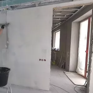 Шпаклевка стен,  потолков Услуги 