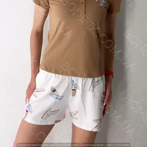 Комплект бавовняної піжами