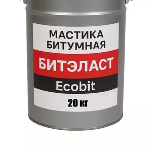 Мастика битумная ведро 20, 0 кг БИТЭЛАСТ - БИТУМНЫЙ Ecobit ДСТУ Б В.2.7