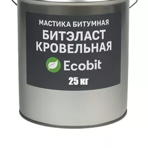 Мастика битумная ведро 25, 0 кг БИТЭЛАСТ - КРОВЕЛЬНЫЙ Ecobit 
