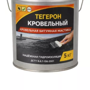 Тегерон Кровельный Ecobit ведро 5, 0 кг - кровельная битумная мастика