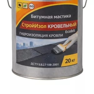 Битумная мастика ведро 20, 0 кг СтройИзол Кровельный Ecobit 