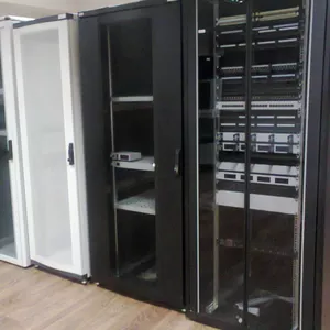 Пасивне мережеве обладнання: кабелі,  патч-панелі,  шафи,  стійки та комп