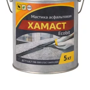 Мастика асфальтовая ХАМАСТ ЭКОБИТ ведро 5, 0 кг ДСТУ Б.В.2.7-108-2001