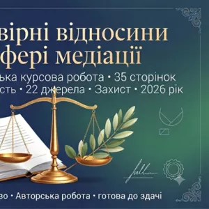 Продам готову курсову на тему: Договірні відносини у сфері 