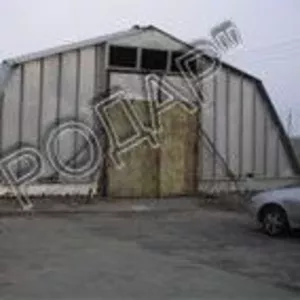 Продам шатровый беcкаркасный дюралюминиевый ангар размером 12х40м. 