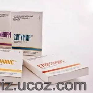 Пептиды НПЦРИЗ Вентфорт,  Сигумир,  Церлутен,  Владоникс,  Супрефорт и др.